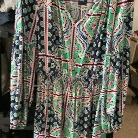 Crown & Ivy Multicolor Patterned dress, XL - Picture 8 of 11